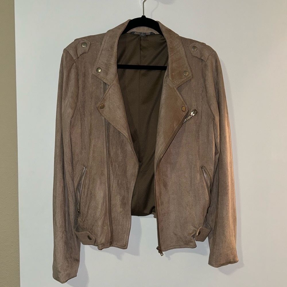 Market and Spruce faux suede jacket